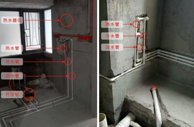 家装循环水水管实拍图,看整体布局方式是怎样的? 家装循环水水管实拍图,看整体布局方式是怎样的?